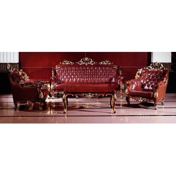 Luxury Streamline Fabric Hotel Room Sofa For Lobby French Style