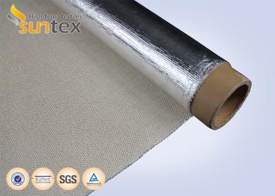 Silver Heat Reflective Aluminum Fiberglass Cloth For Flexible Hose Fabricating Purpose