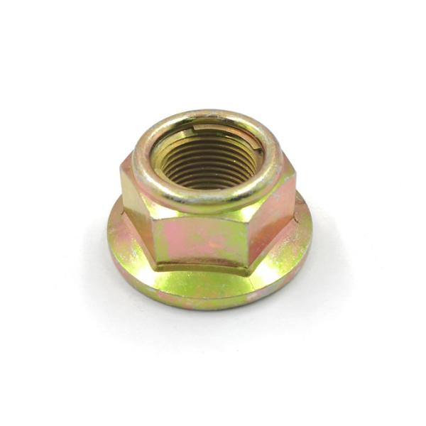 Galvanized ISO7044 Grade 10 All-Metal Prevailing Torque Type Hexagon Flange Nuts With Spring Steel Rings