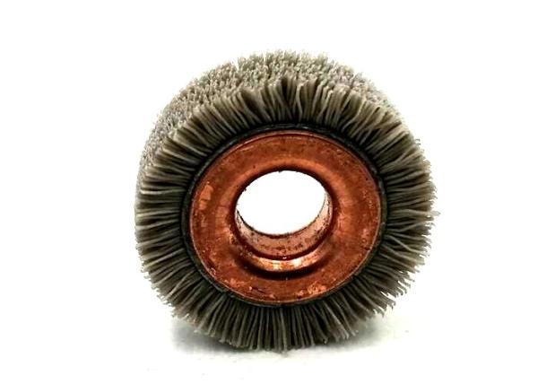 High Performance 32mm OD Aluminium Oxide Abrasive Nylon Ringlock Brush