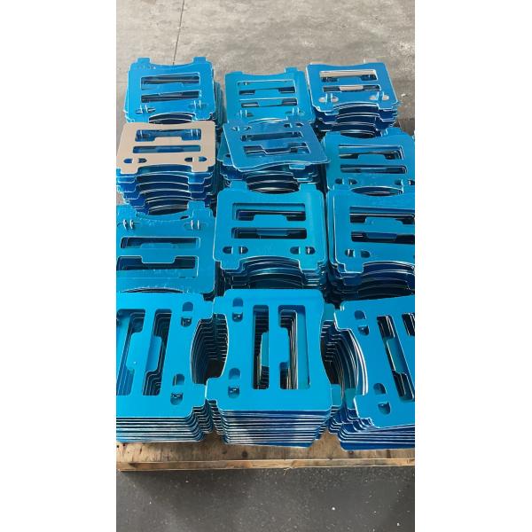 Blue Chasis Metal Stamping Aluminum Metal stamping Gray Bracket CNC Machining