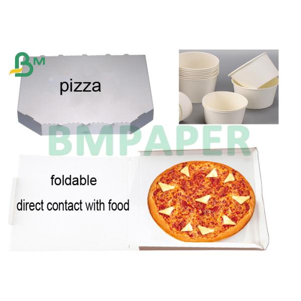 190 - 350 gsm Cup based Paper Bowl For Foldable Food Packaging