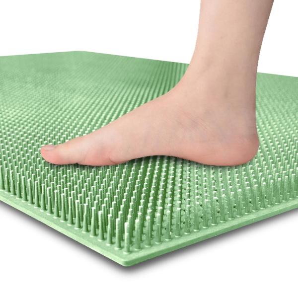 Factory Customied Shower Foot Washing Pad Back Massage Suction Mat Bathroom Cleaning Body Spa Silicone Scrubber Mat