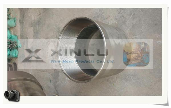 wire wound stainless steel screen pipe / wedge wire screen tube /  perfect roundness water well screens