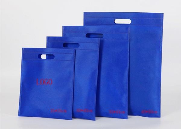 Die Cut Promotional Shopping Non Woven Fabric Carry Bags CMYK Printing