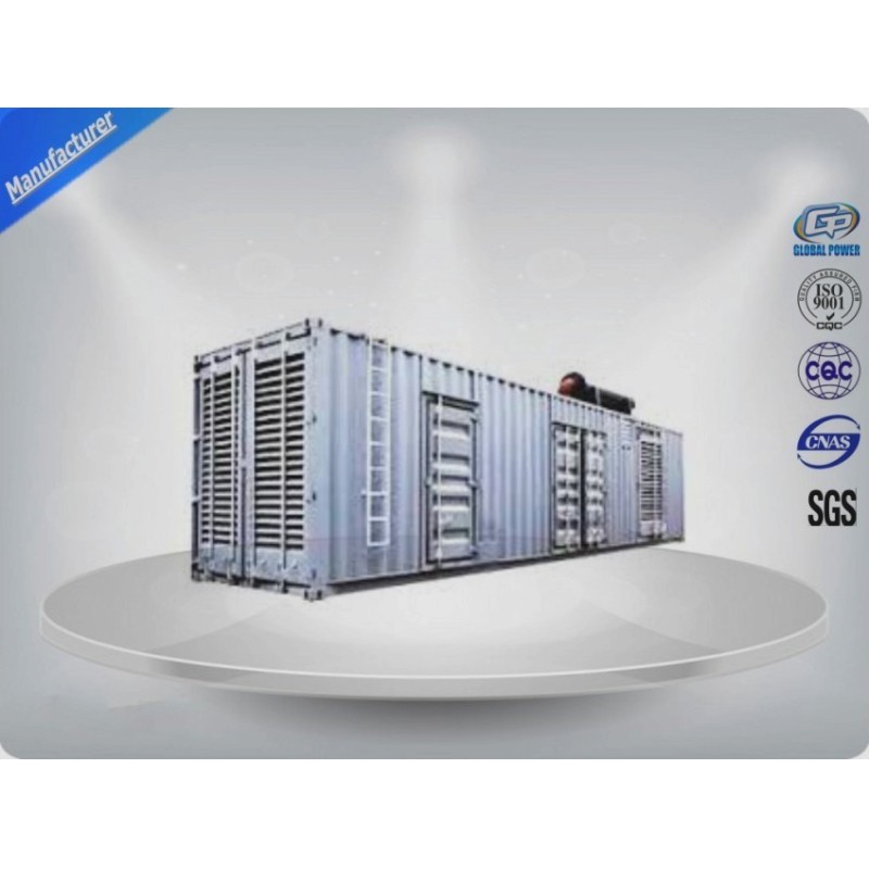Twelve - Cylinder Container Type Silent Diesel Genset ,  800 Kw Diesel Generator Set