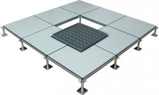 Steel Anti Static Raised Computer Floors ISO9001 600 x 600 x 35mm for control rooms