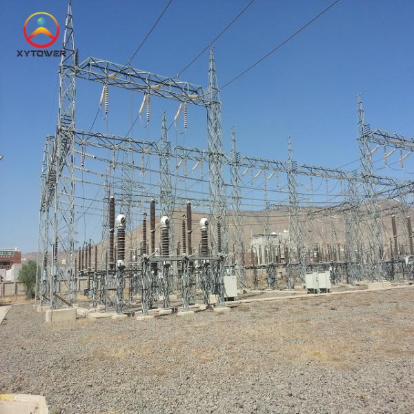 Galvanized Steel Framework Power Transformer Substation Structure