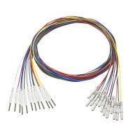 Électrode de fils de l'or EEG EMG du vacarme 1.5mm-2.0mm Pin Eeg Needle Electrodes Plated
