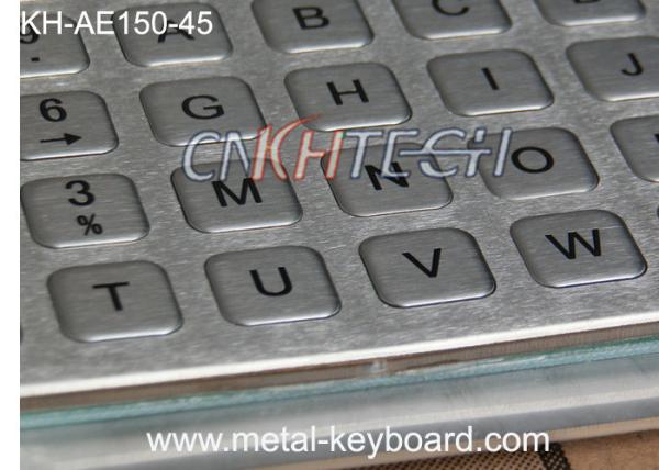 45 Keys Liquid proof / Vandalproof industrial keyboards in metal , USB interface