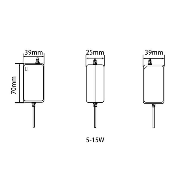5V3A 15W Desktop Power Adapter with 100-240V Input and Multi-Output Voltage for Global Use