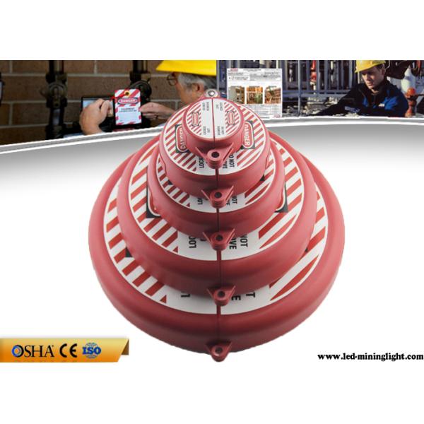 6.5 Inch - 10 Inch Diameter Valve Lock Out With Padlocks ABS Material