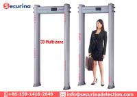 Equipamento elíptico do controlo de segurança do quadro de porta da coluna, caminhada através do detector de metais