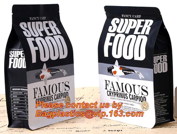 Pet Food Feed Packaging Bag Stand Up Pouch With Zipper Top, Food Pouch Pet Food Packaging Bag