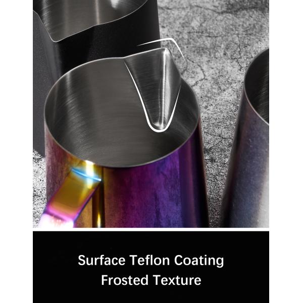 Coffee Tea Tools Stainless Steel 304 350ml 600ml 12oz Frothing Pitcher with Spout