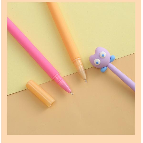 5 Pcs Cute Cartoon Gel Encrier Pins, Shake Gel Pins Pour Les Enfants Et Les Filles, Kawaii écrire des stylos Pour la fête de l'école Bureau à la maison, Cadeaux pour les étudiants ((0.5mm,Star Style,Blacak)