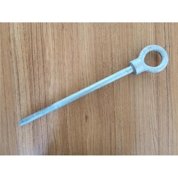 Helical Earth Anchors / Thimble Eye Bolt Oval Eye Bolt 5/8 Diameter 500 Mm Length