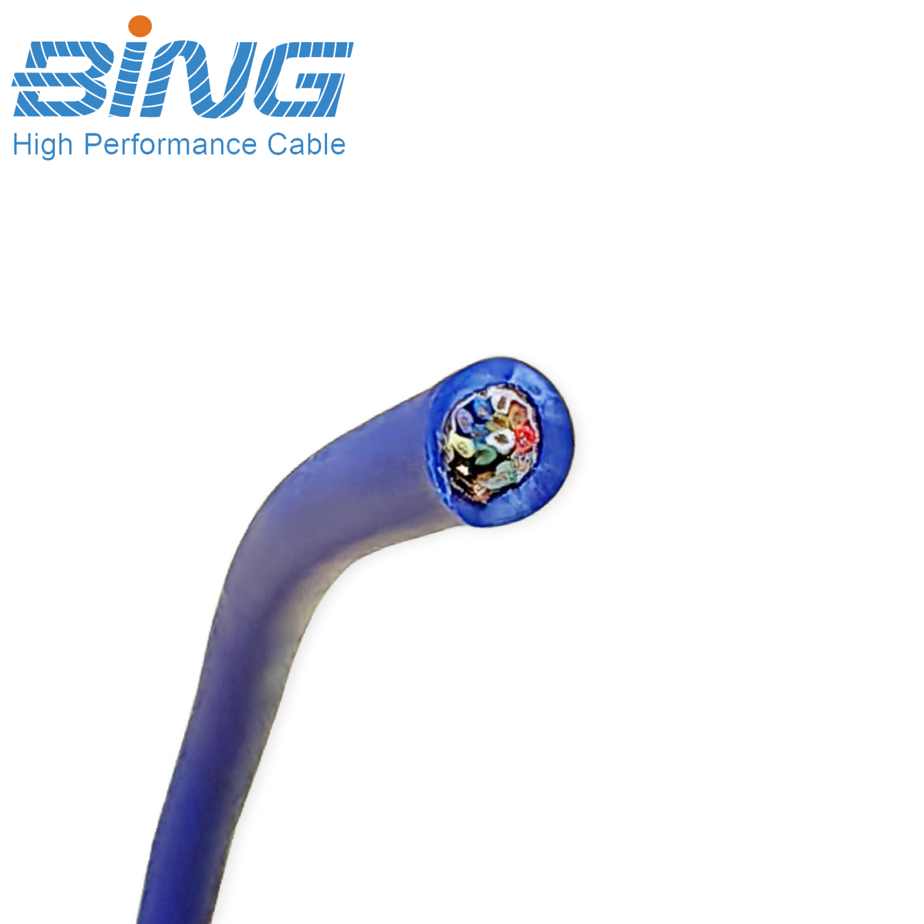 14 Core Flexible Shielded Signal Cable FEP Insulation for High-Frequency Transmission
