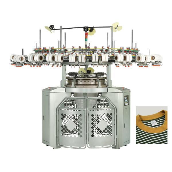 Easy Operation Single Jersey Fleece Circular Knitting Machine Three Thread