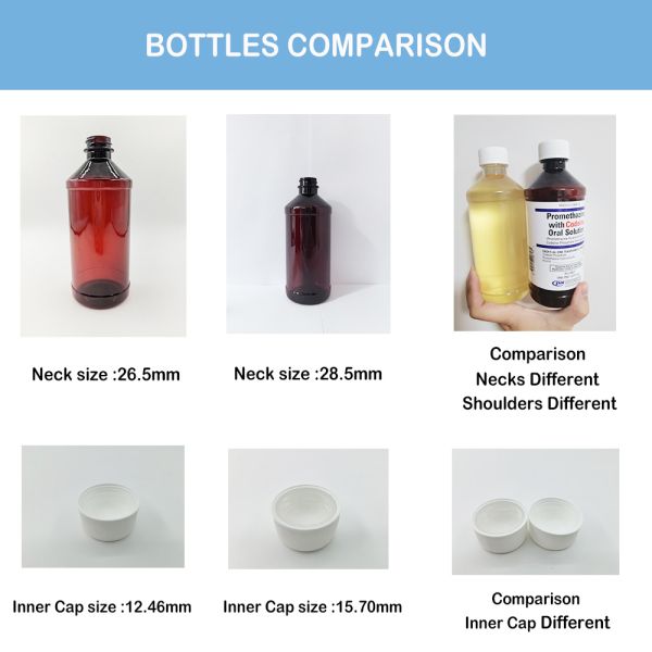PET Empty Amber Plastic Bottles 16oz 500ml 473ml Industrial Beverage Cough Syrup Bottles with CRC Cap Medi Plastic