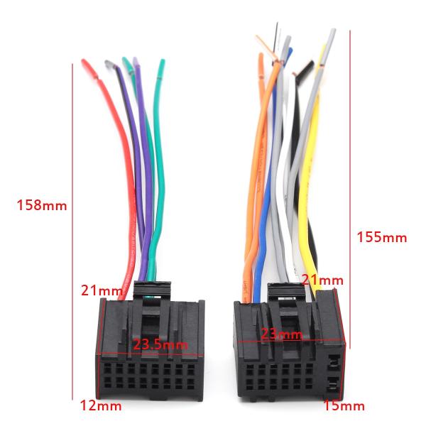 158cm 155cm Male Female TE Navigation GPS Wiring Harness IATF16949