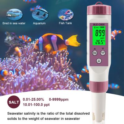 Verificador da água salgada do medidor da salinidade de Digitas do Seawater para a lagoa de peixes 10 do aquário da associação - 100ppt