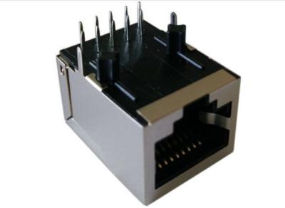 Female PCB RJ45 Modular Jack / Lan RJ45 Network Connector Single Port Side Entry