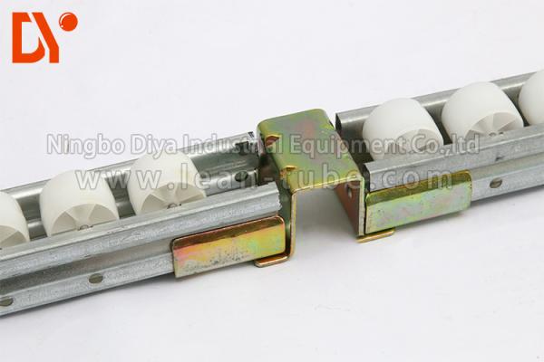 Colorful Lean Pipe Roller Track Hardware 4 Meters Length Cold Pressing / Rolling