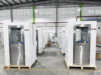 Напудрите покрывая ливни воздуха чистой комнаты, систему 1290*2000*2050 Mm ливня воздуха