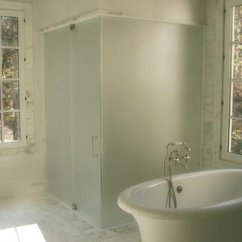 Salle de bains Privé vitre douche glacée portes 3mm 4mm 5mm 6mm 8mm porte en verre durci sécurité portes de douche en verre portes coulissantes de grange sur mesure