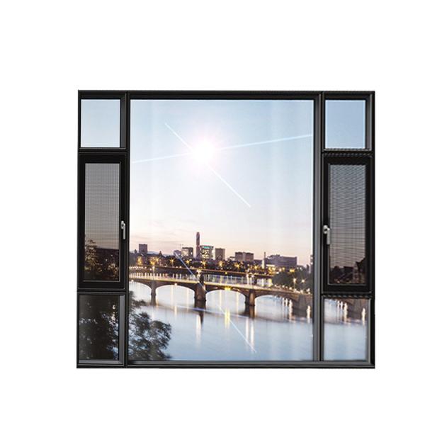 Projet de logement Alliage d'aluminium Casement de pont cassé Fenêtres avec écran pliant