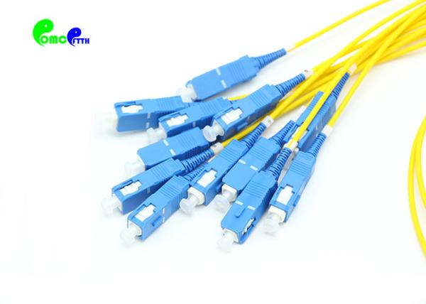 Customized SC APC - SC UPC Fiber Optic Patch Cables Single Mode Breakout 2.0mm SM LSZH