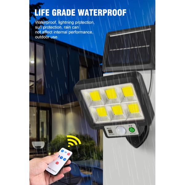 6500K 5m Induction Outdoor LED Lawn Light 72COB Solar Led Wall Light