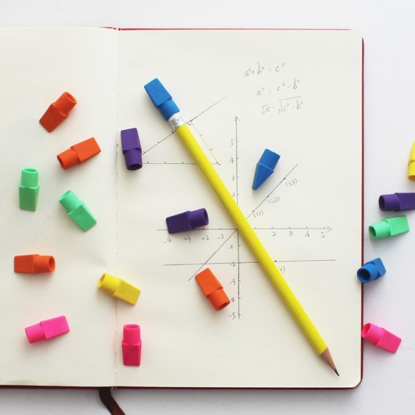Wholesale Kids Stationery Custom Multicolor Creative Pencil Eraser
