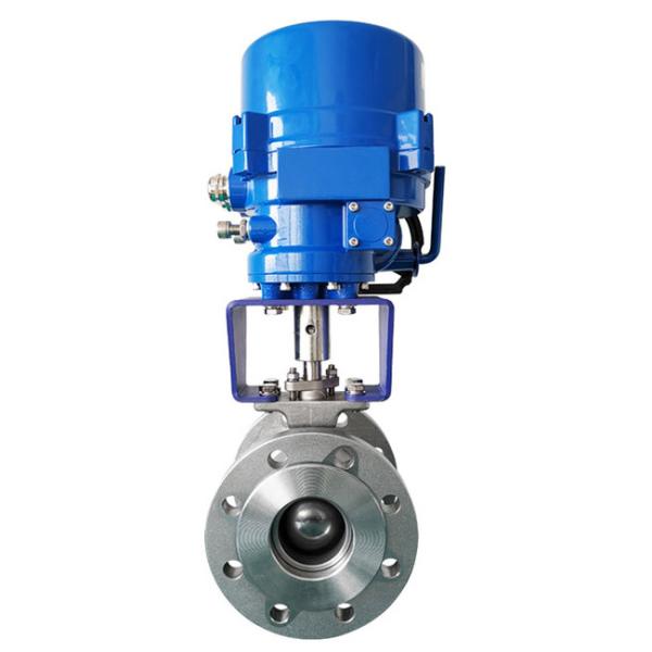 Rolamento duplo de força de cisalhamento de válvula de esfera tipo V de 25-300 mm
