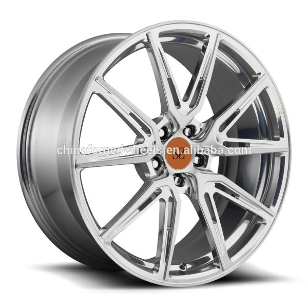 19inch Rims Polish Customized 2-PC Forged Alloy Rims For Porsche / Rim 20