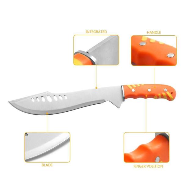 Polish Hunting Knife 44cm 3.5mm High Carbon Machete Plastic Handle Piercing