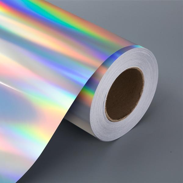 Material de etiqueta de inyección de tinta de colorante de pigmento impermeable 80mic PET Arco iris etiqueta autoadhesiva