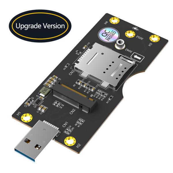 USB 3.0 Type-A Connector To M.2 NGFF Key-B Wireless Adapter Card 1 Стандартный слот SIM для 5G 4G LTE WWAN GSM Модемный модуль