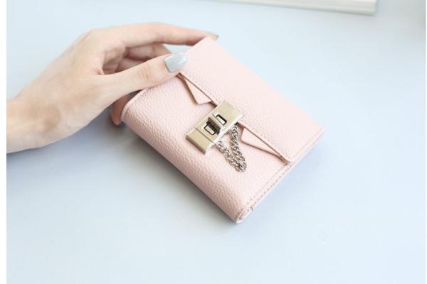 The new wallet female short paragraph Korean fashion simple lock women's purse