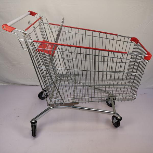 Q195 certificado do GV do trole da compra do supermercado do carrinho de compras da loja do aço 240L