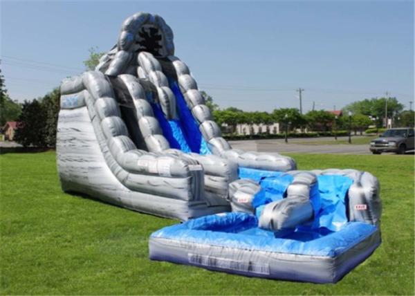 Amusement Water Slide Bounce House , Inflatable Slip N Slide Heavy Duty 12*7*4.5m