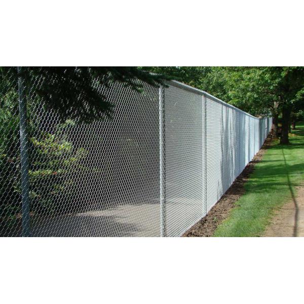 9 gauge Black Powder Coated Chain Link Fencing for Basketball Court