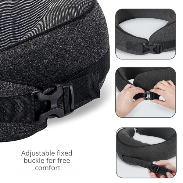 Convenient Chin and Neck Support Roll Pillow for Sleeping in Car or Office