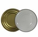 307# 83.3mm Tinplate Metal Lids For Food Packaging Round Edge Injection