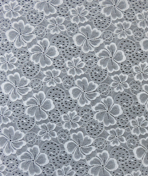 Embellished Stretchable Trim Lace Fabric Wedding Gown Designers