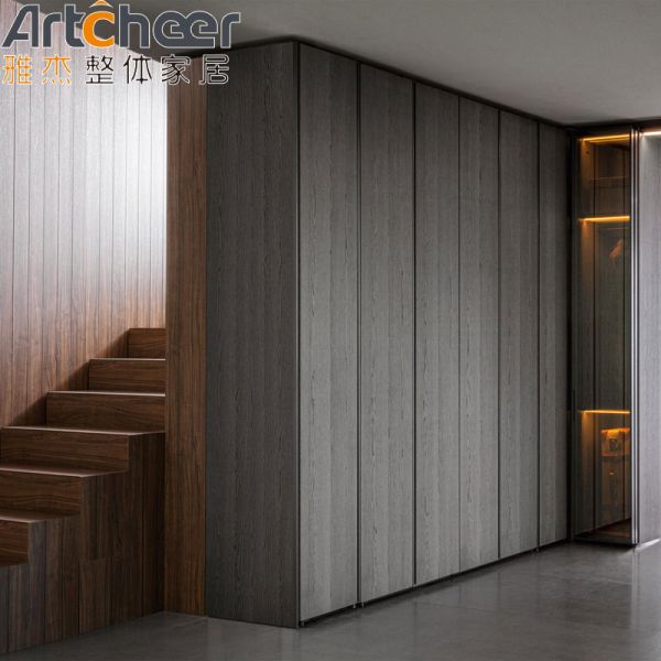 Scandinavian Design Customized Size Eco-Friendly Material Wardrobe Closet for Modern Bedrooms