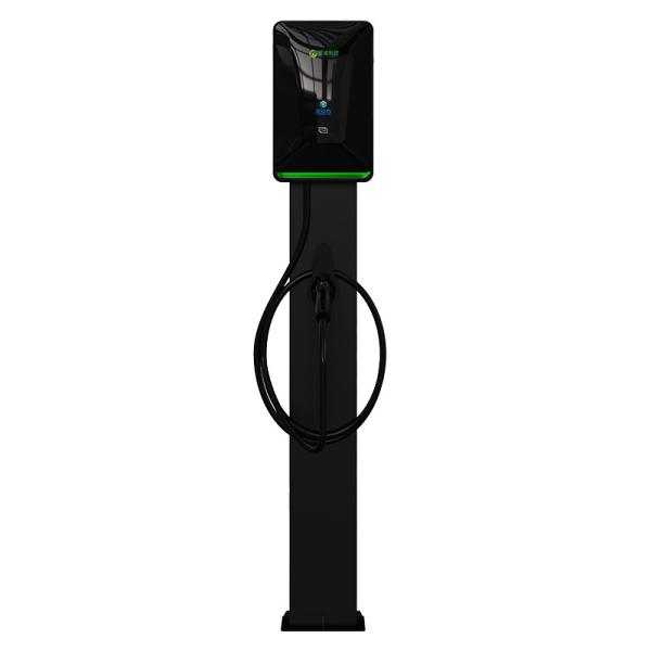 7KW 11KW 21KW Black Column Type Electric Vehicle AC Charging Pile