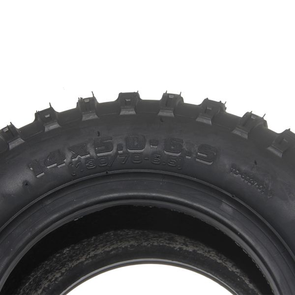 14x5.0-6.0 Electric Scooter Tubeless Tires Black Solid Scooter Tyres