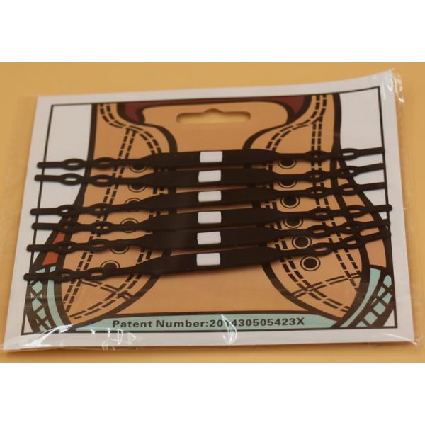 RoHS Unisex Silicone Rubber Supplies Shoe Lace Elastic Practical